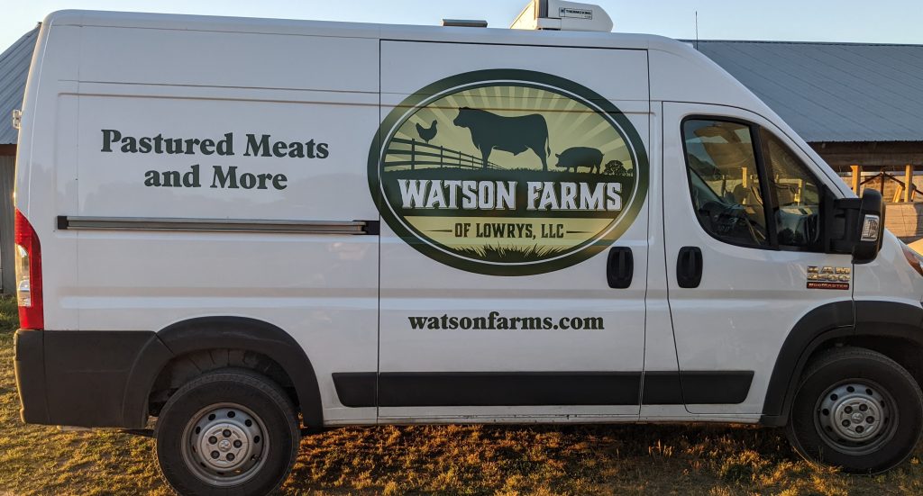 Watson Farms Home Delivery Fleet of Refrigerated Vans